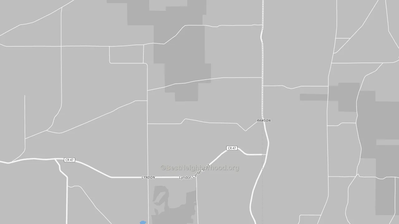 Transit Grade map of Rawson, NY