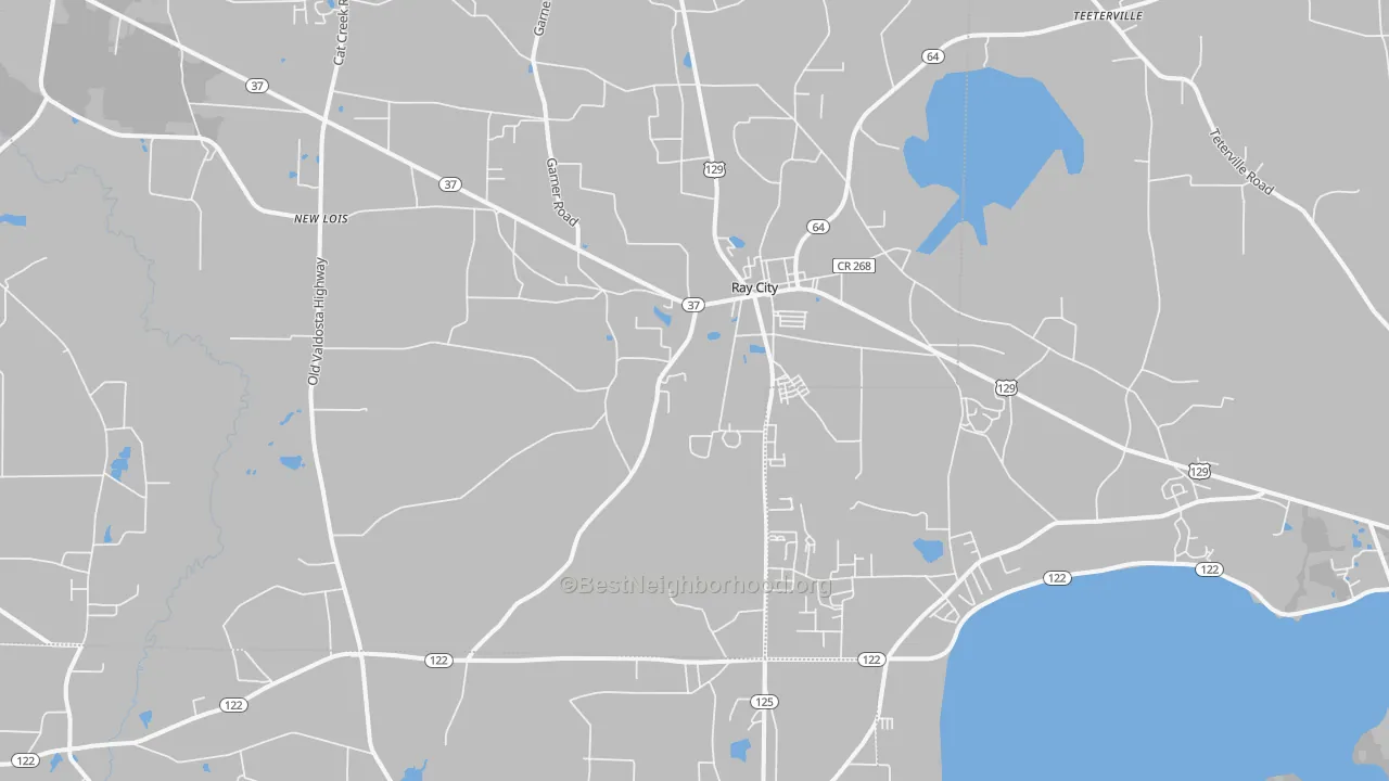 Transit Grade map of Ray City, GA