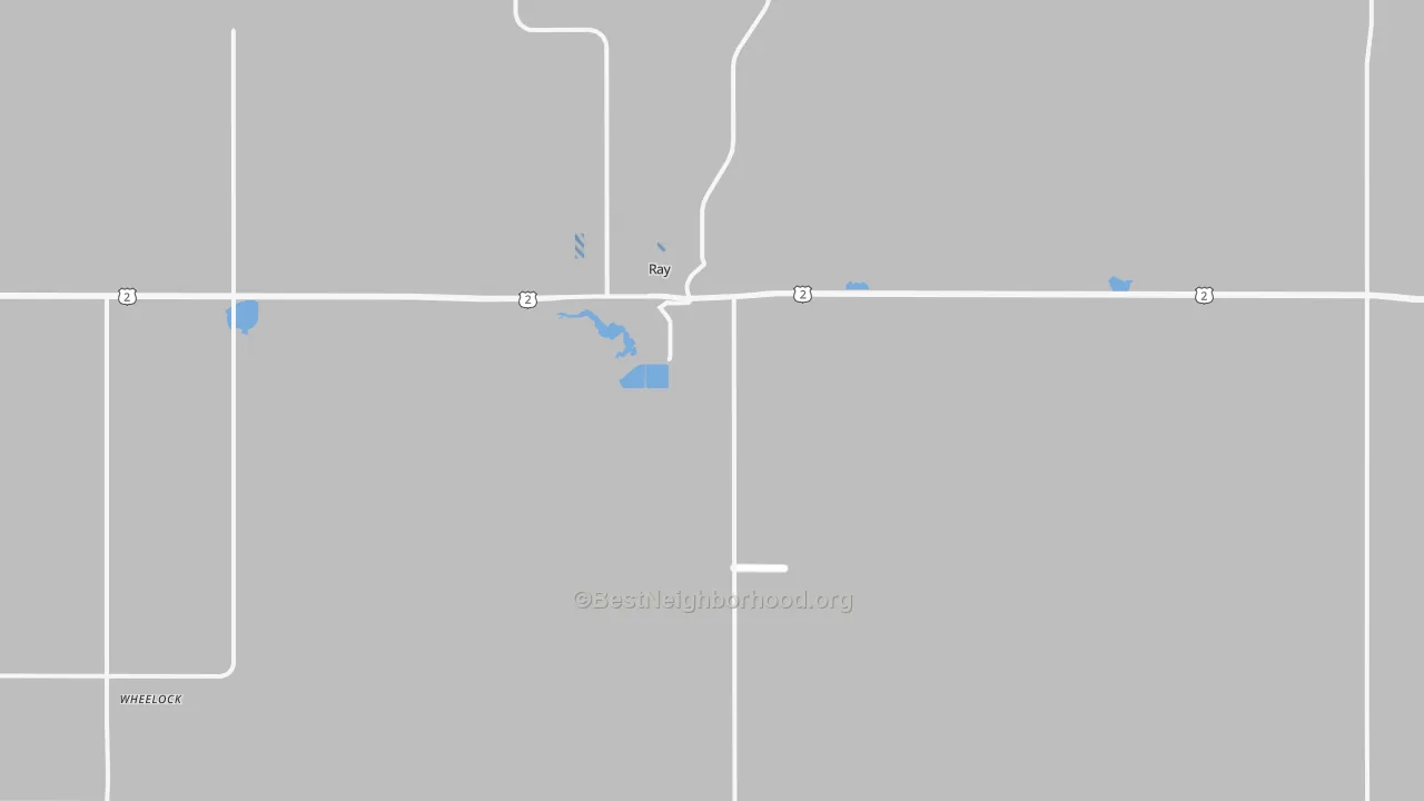 Transit Grade map of Ray, ND