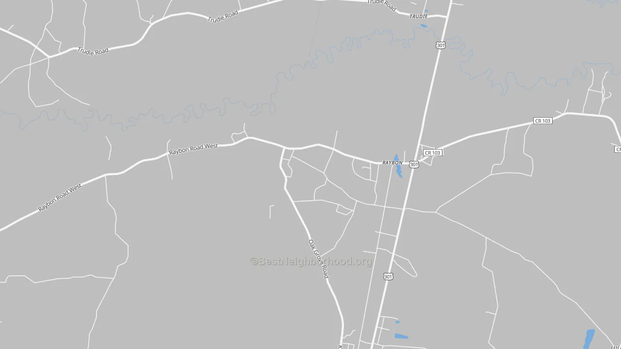 Transit Grade map of Raybon, GA