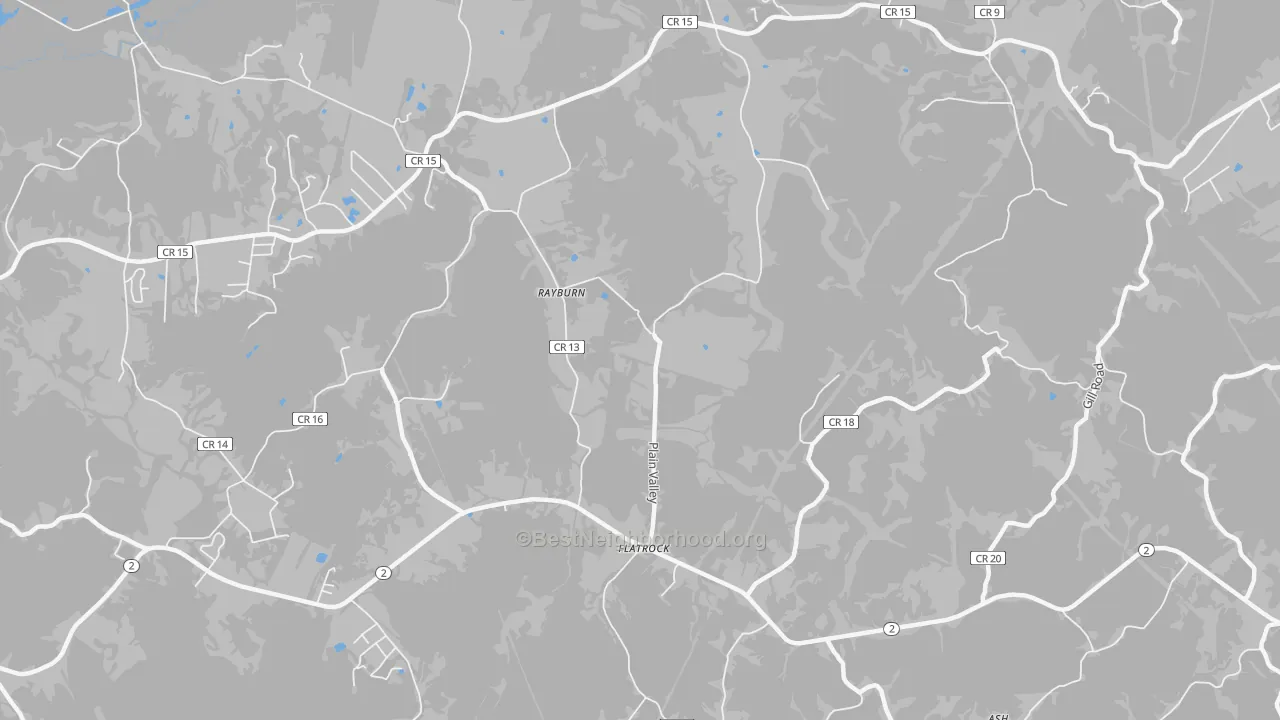 Transit Grade map of Rayburn, WV