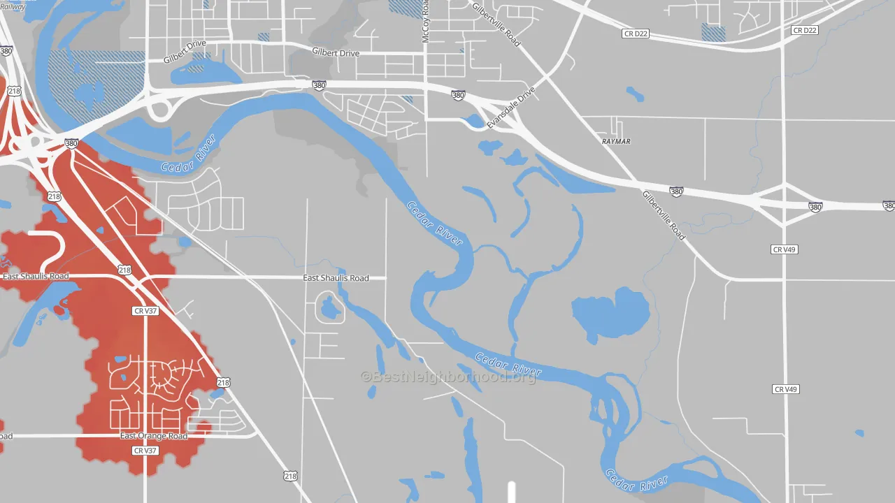 Transit Grade map of Raymar, IA
