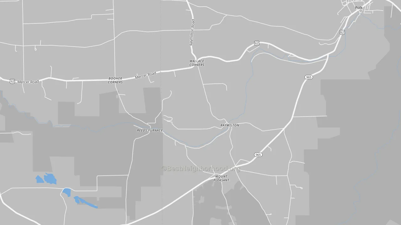 Transit Grade map of Raymilton, PA