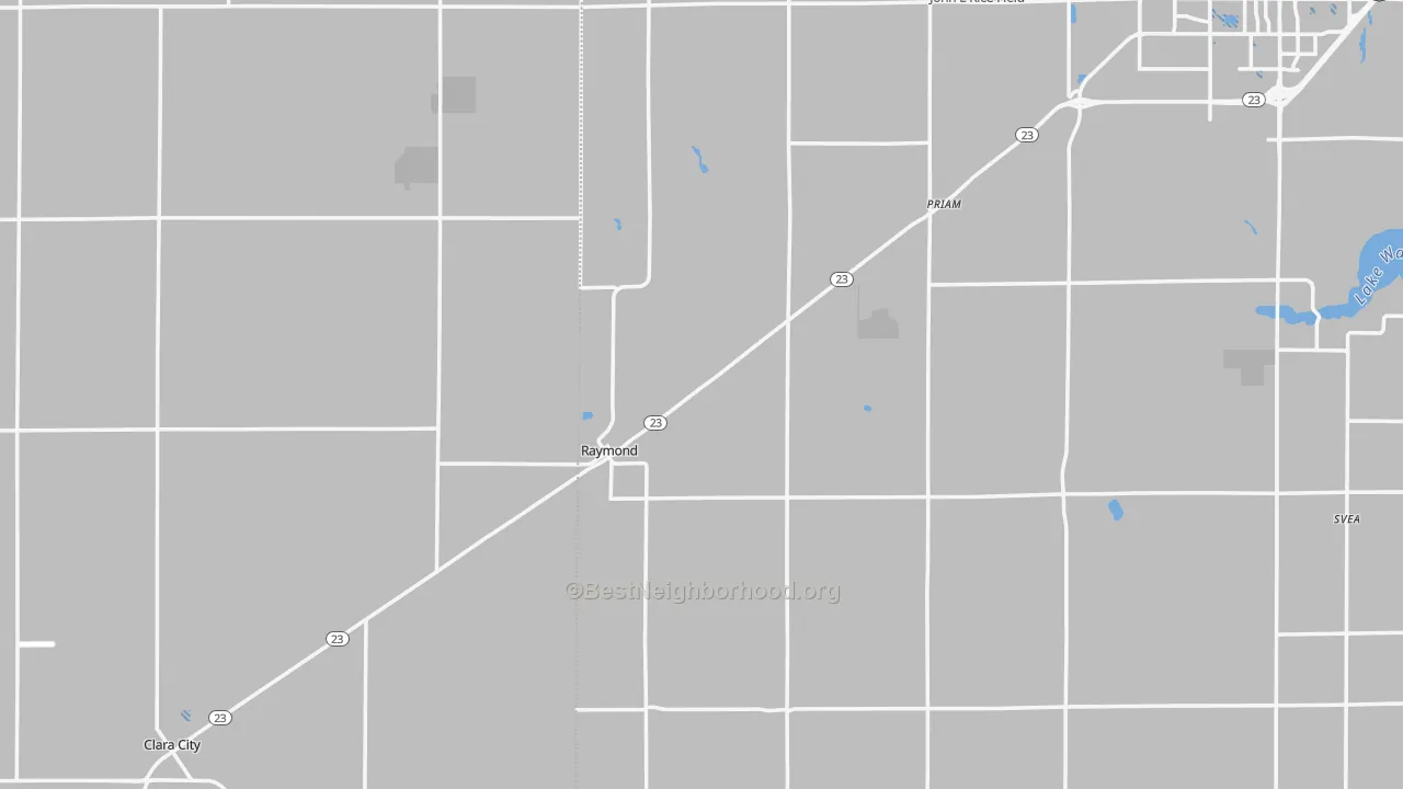 Transit Grade map of Raymond, MN