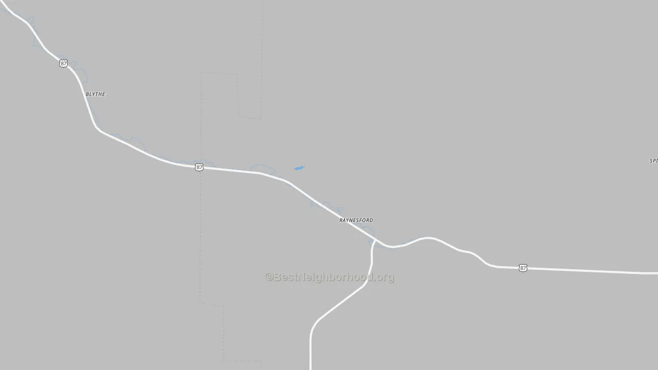 Transit Grade map of Raynesford, MT