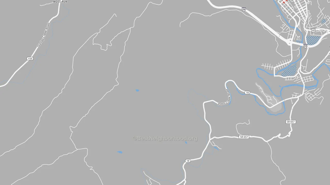 Transit Grade map of Rayon Terrace, VA