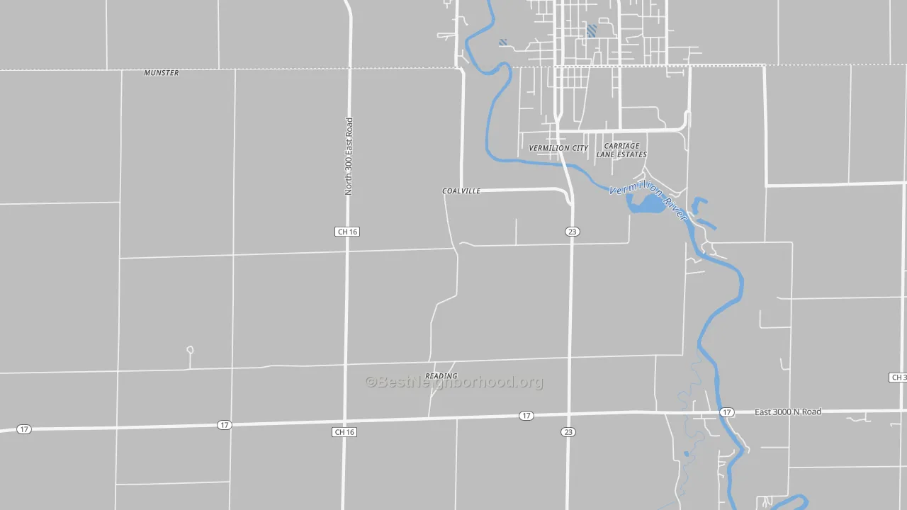 Transit Grade map of Reading, IL