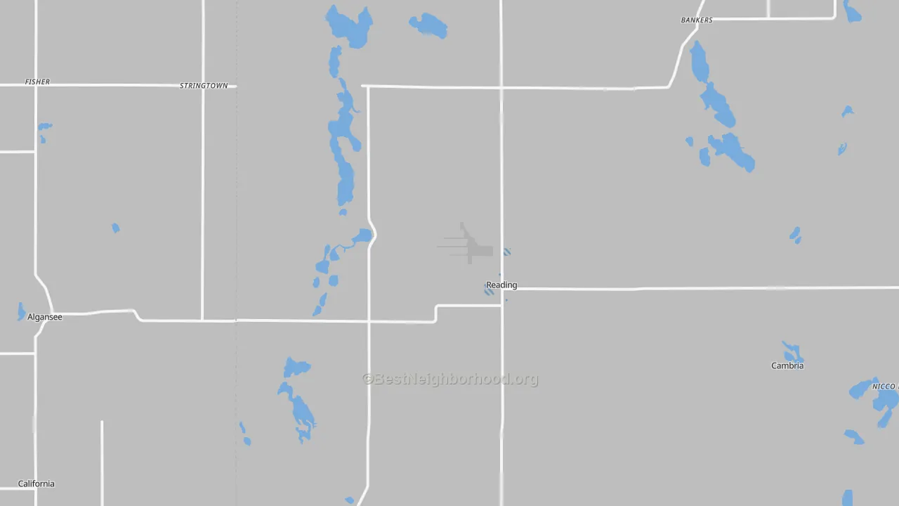 Transit Grade map of Reading, MI