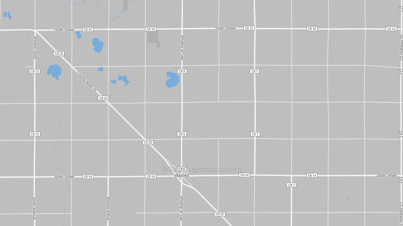 Transit Grade map of Reading, MN