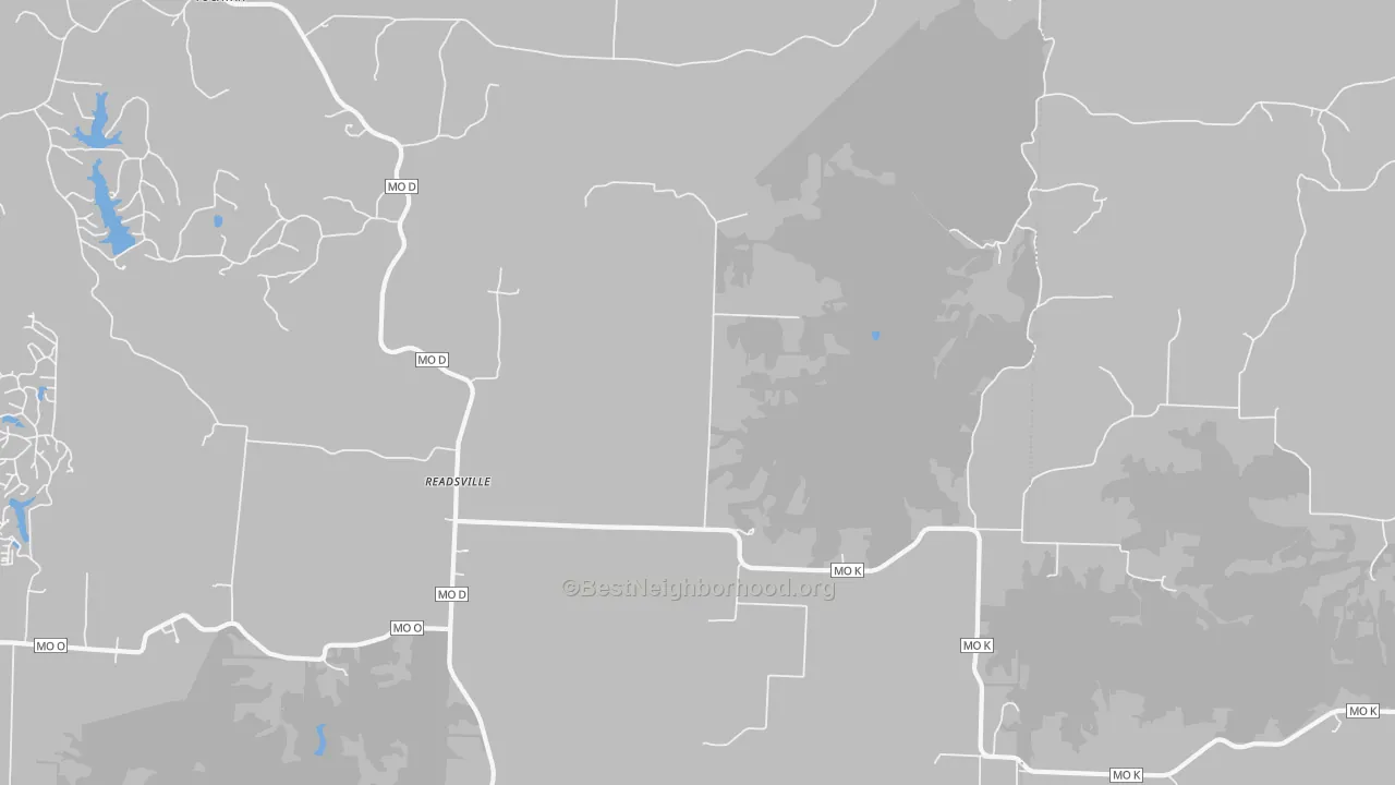 Transit Grade map of Readsville, MO