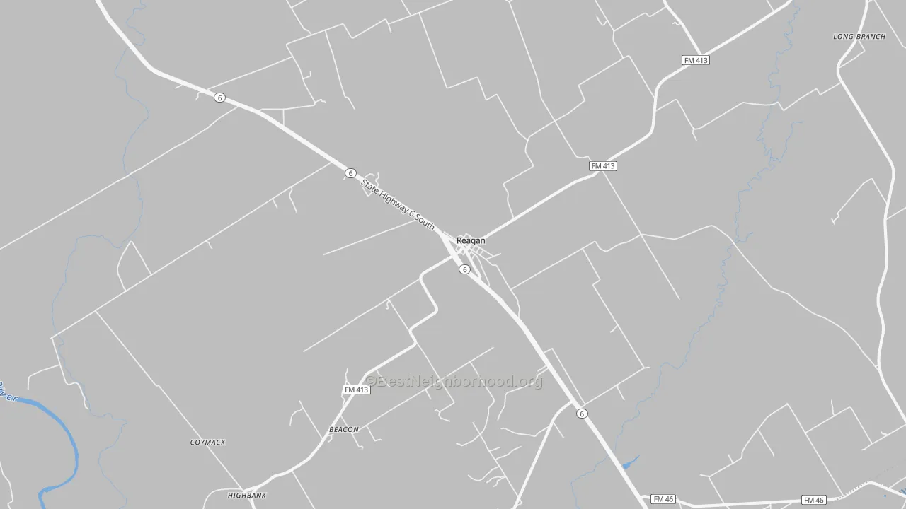 Transit Grade map of Reagan, TX
