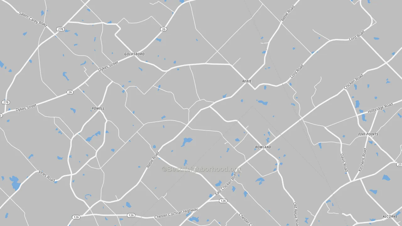 Transit Grade map of Rebie, GA