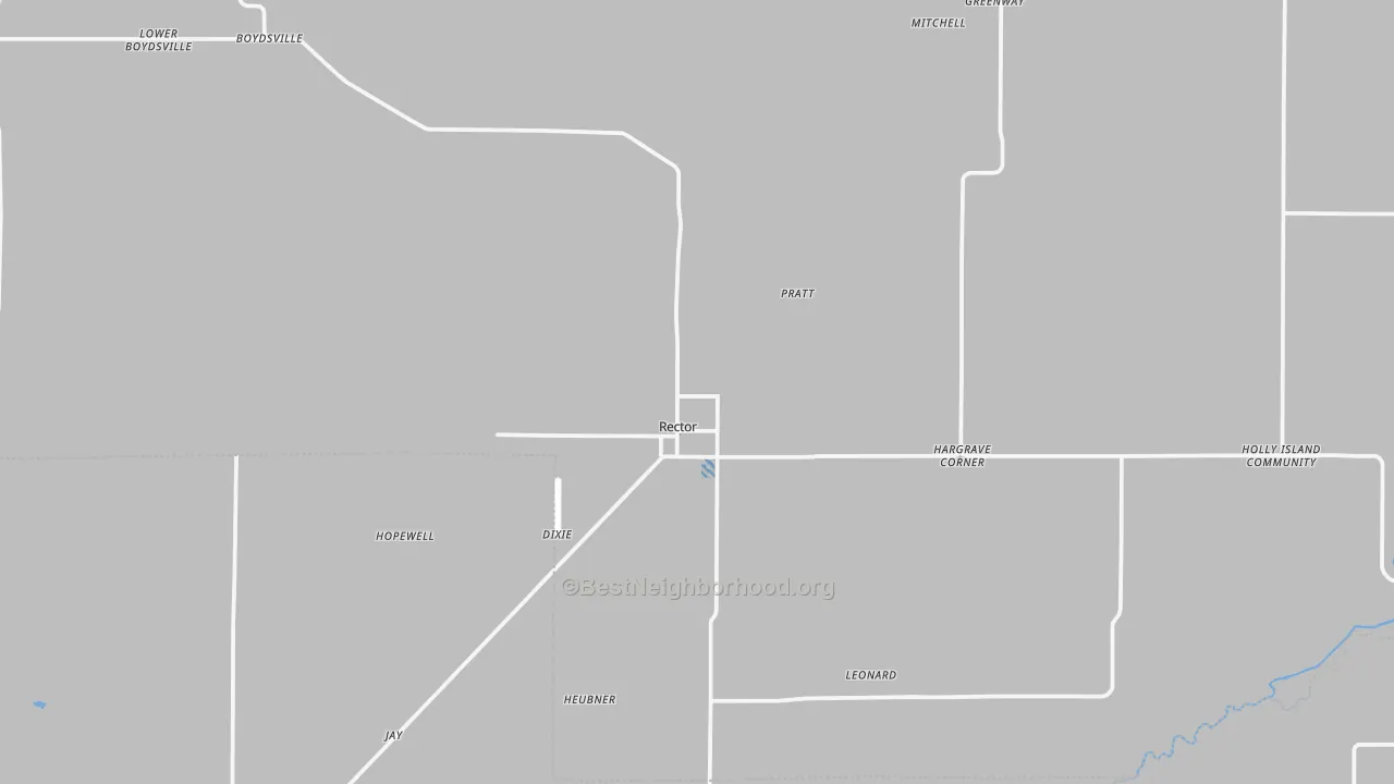Transit Grade map of Rector, AR
