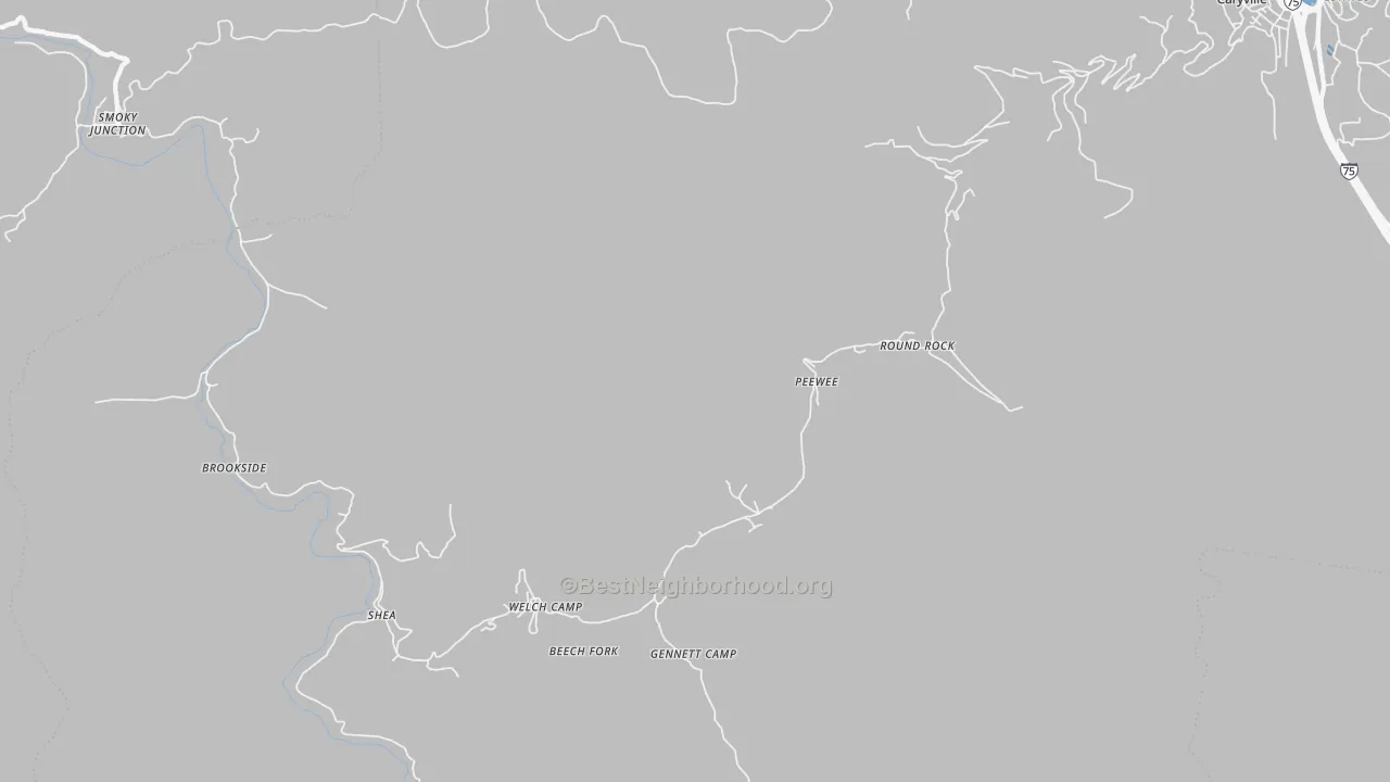 Transit Grade map of Red Ash, TN