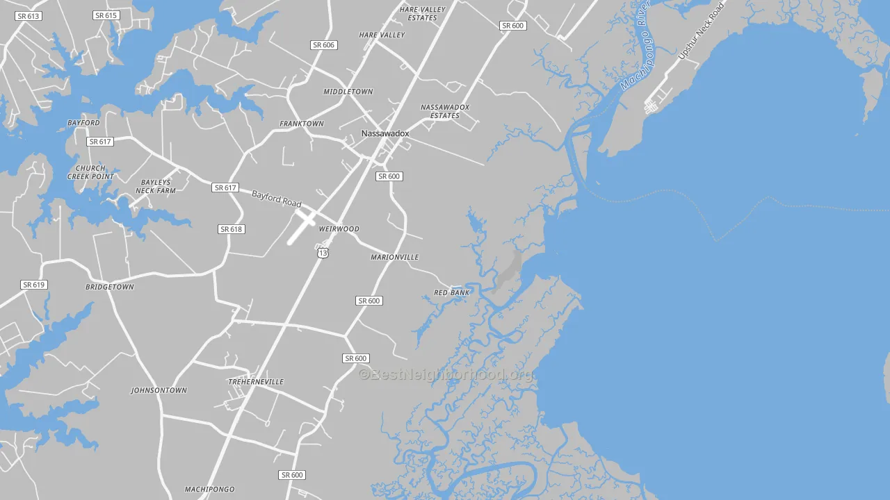 Transit Grade map of Red Bank, VA