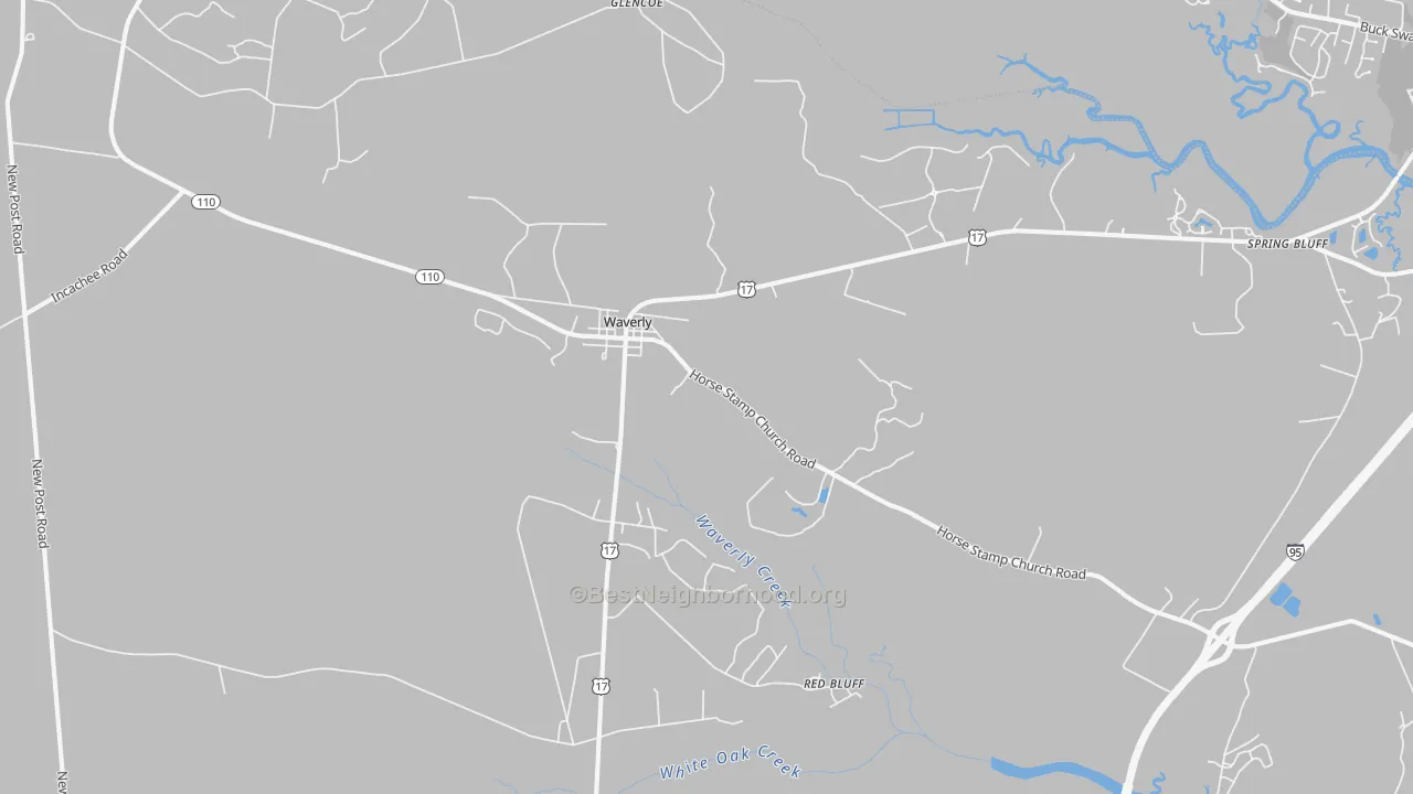 Transit Grade map of Red Bluff, GA
