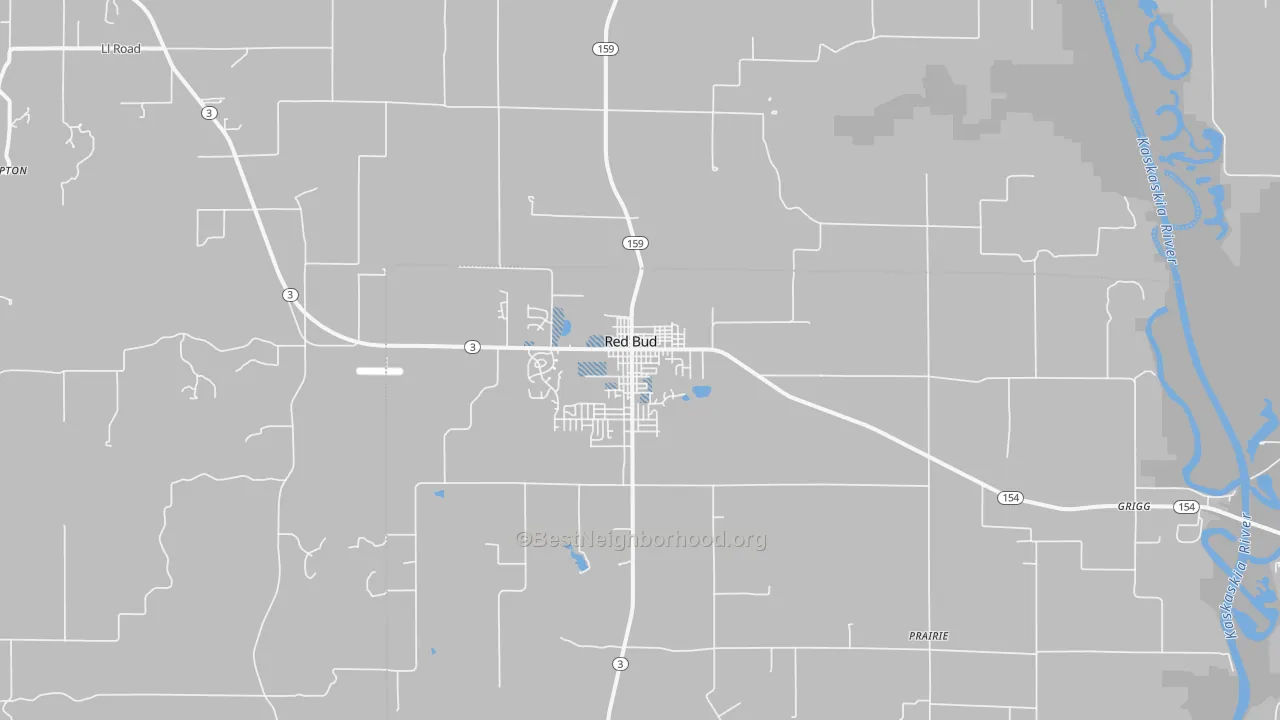 Transit Grade map of Red Bud, IL