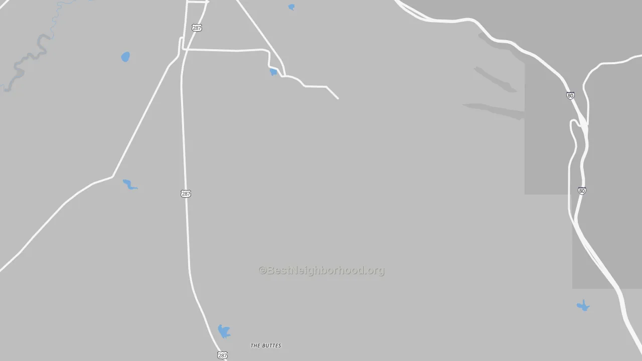 Transit Grade map of Red Buttes, WY