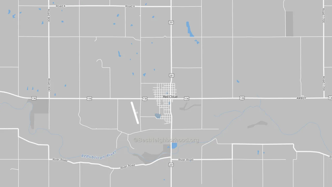 Transit Grade map of Red Cloud, NE