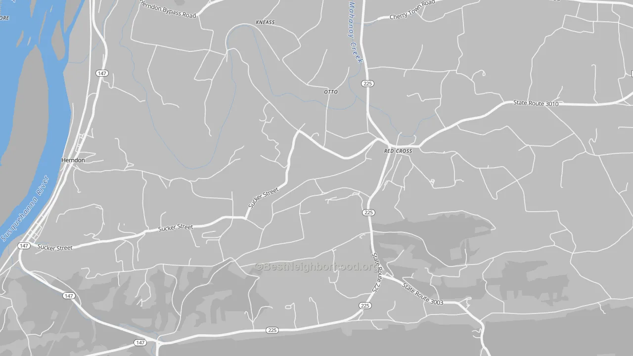 Transit Grade map of Red Cross, PA