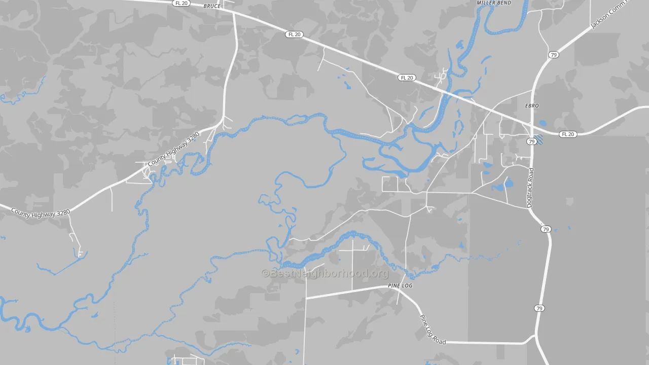 Transit Grade map of Red Head, FL