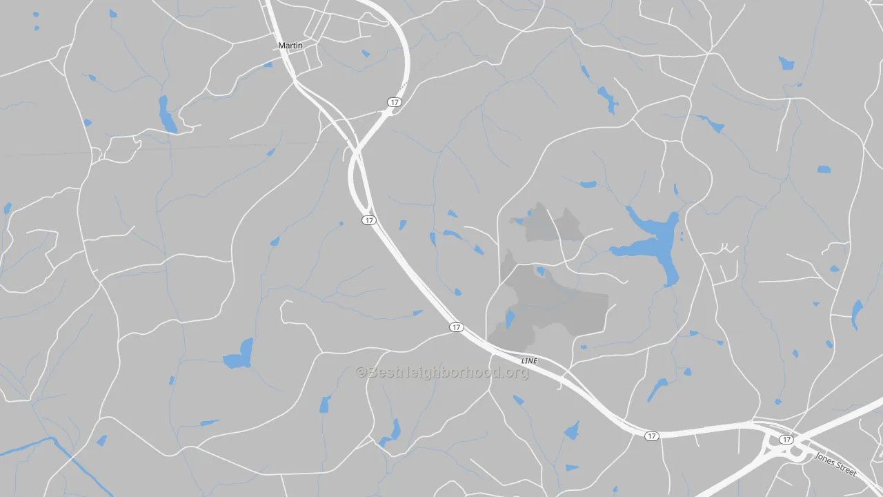 Transit Grade map of Red Hill, GA