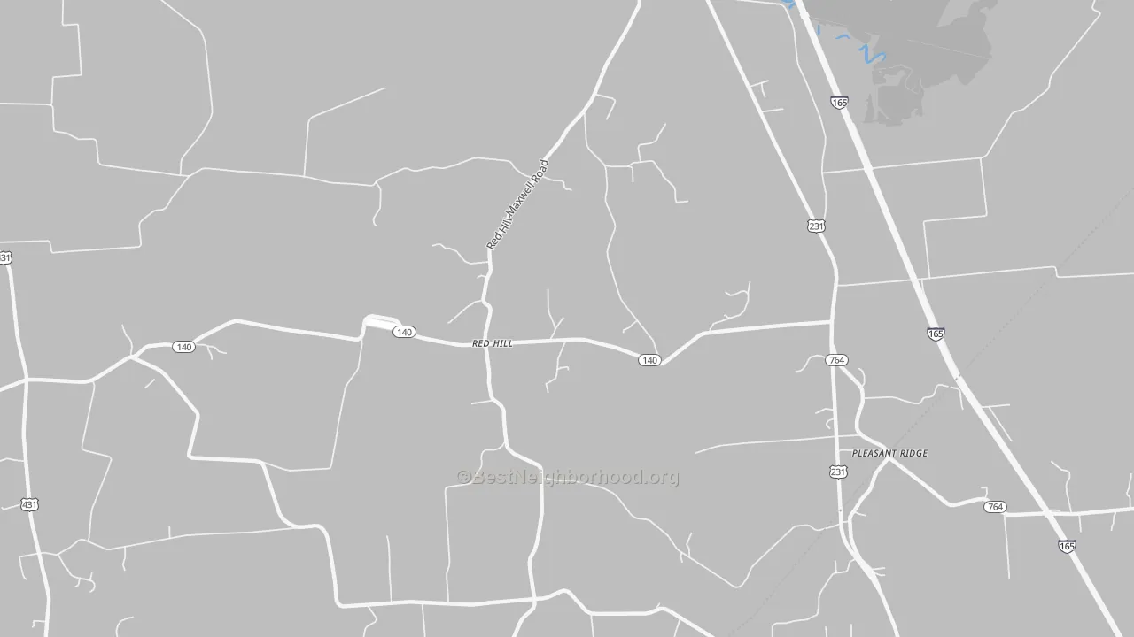 Transit Grade map of Red Hill, KY
