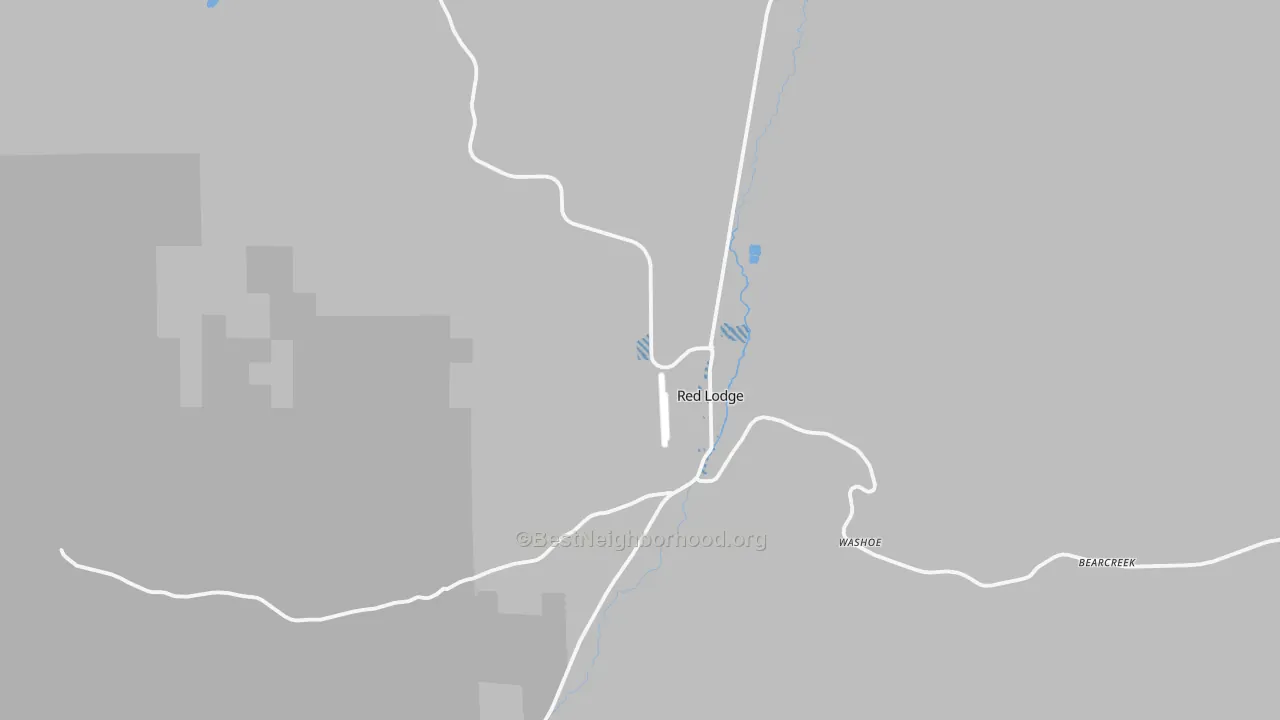 Transit Grade map of Red Lodge, MT
