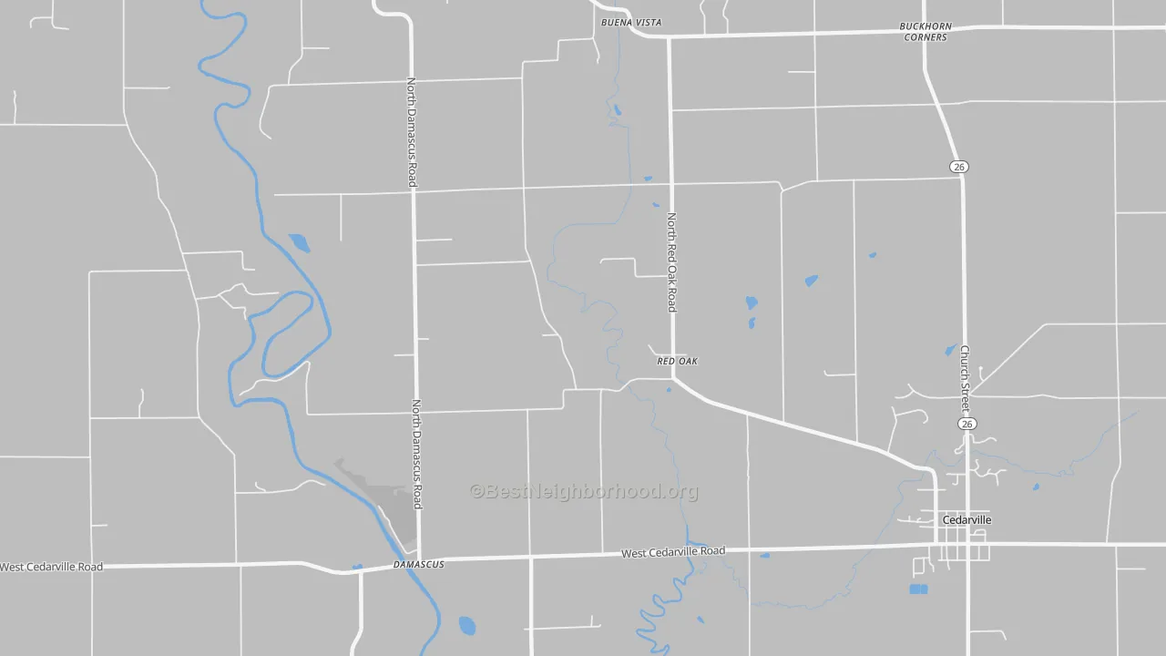 Transit Grade map of Red Oak, IL