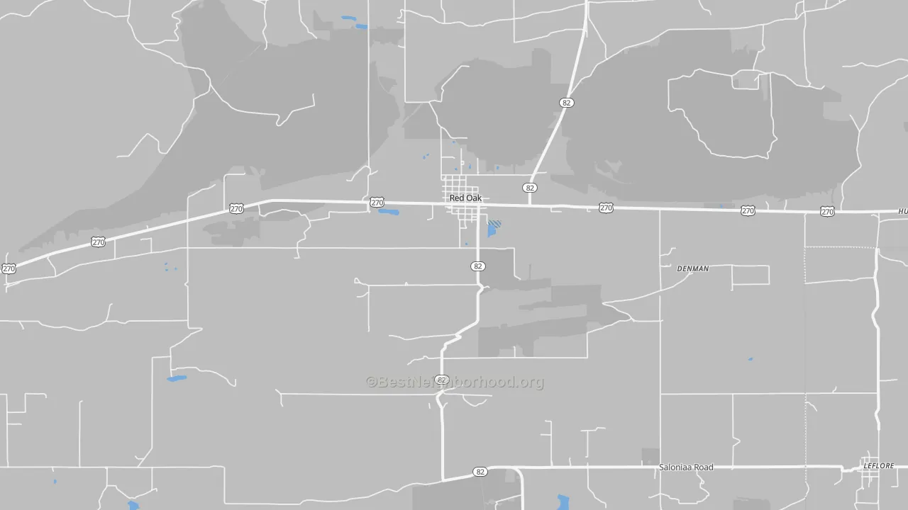 Transit Grade map of Red Oak, OK