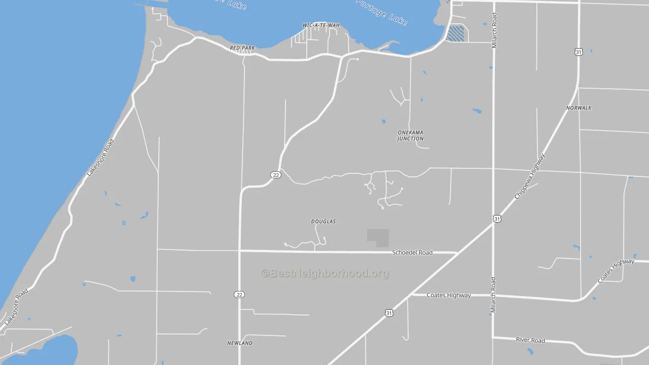 Transit Grade map of Red Park, MI