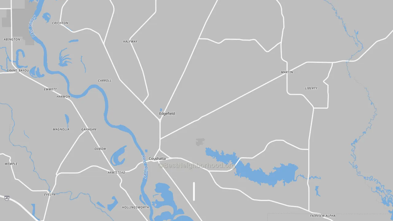 Transit Grade map of Red River Parish, LA