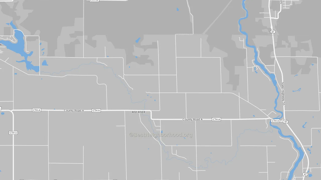 Transit Grade map of Red River, WI