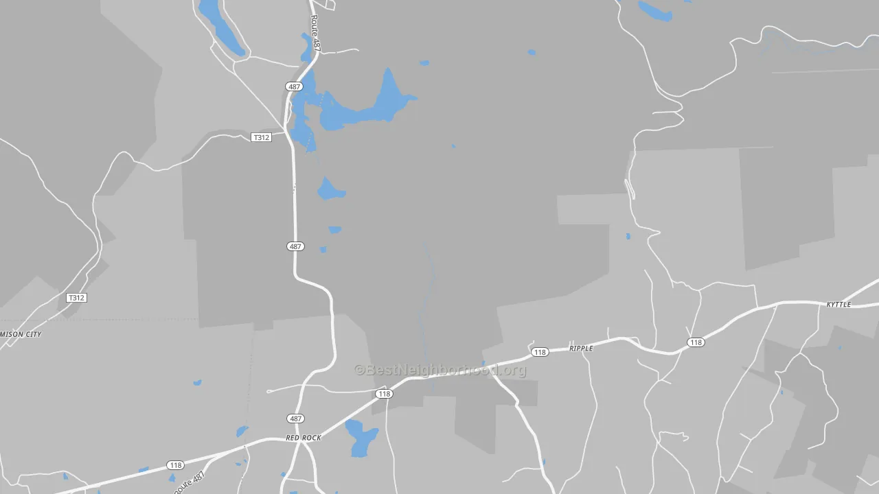 Transit Grade map of Red Rock, PA