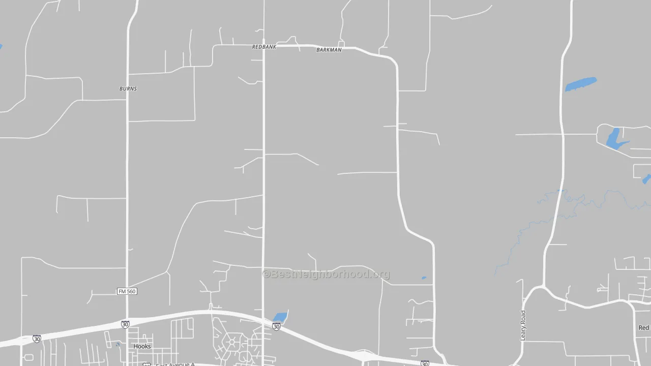 Transit Grade map of Redbank, TX