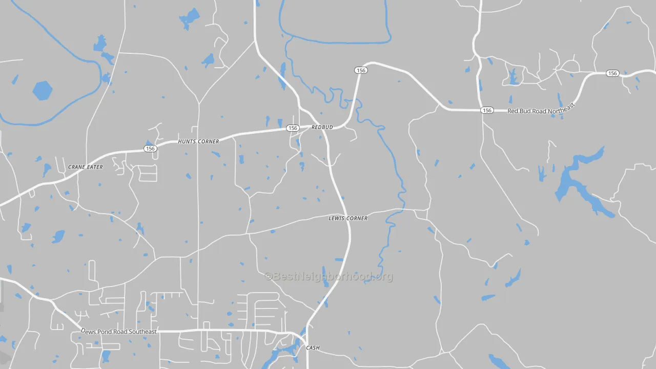 Transit Grade map of Redbud, GA