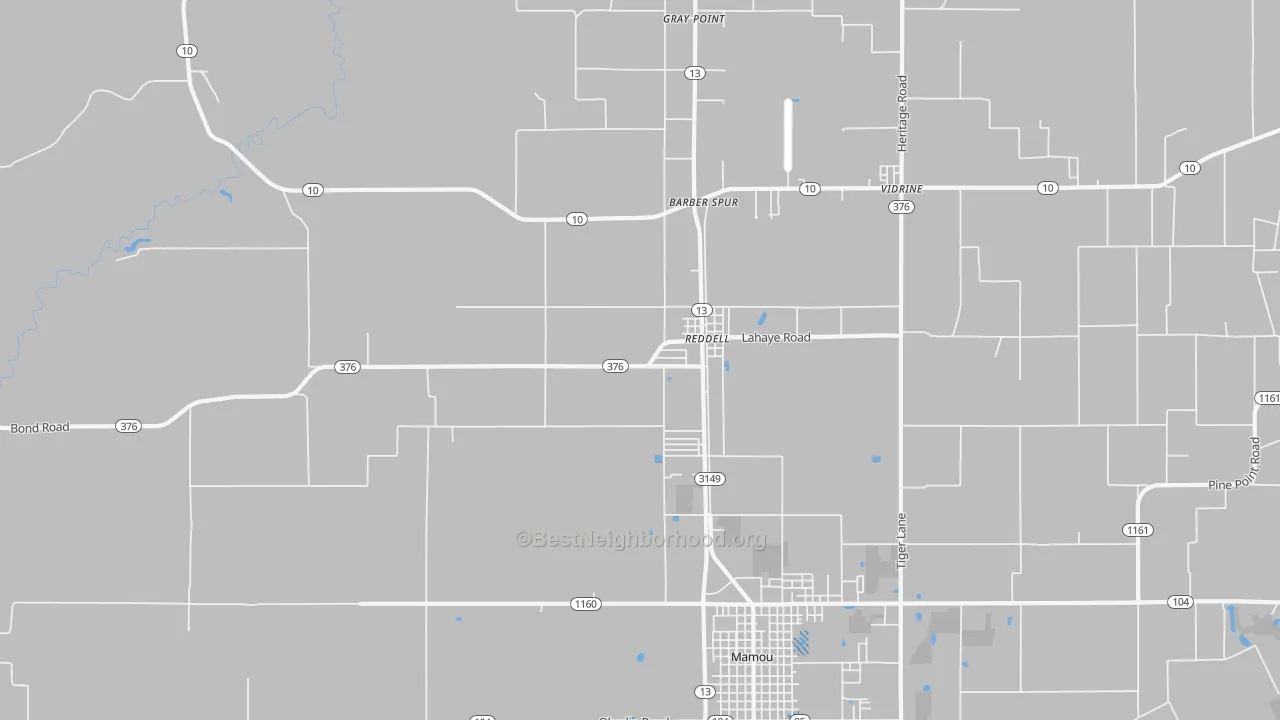 Transit Grade map of Reddell, LA