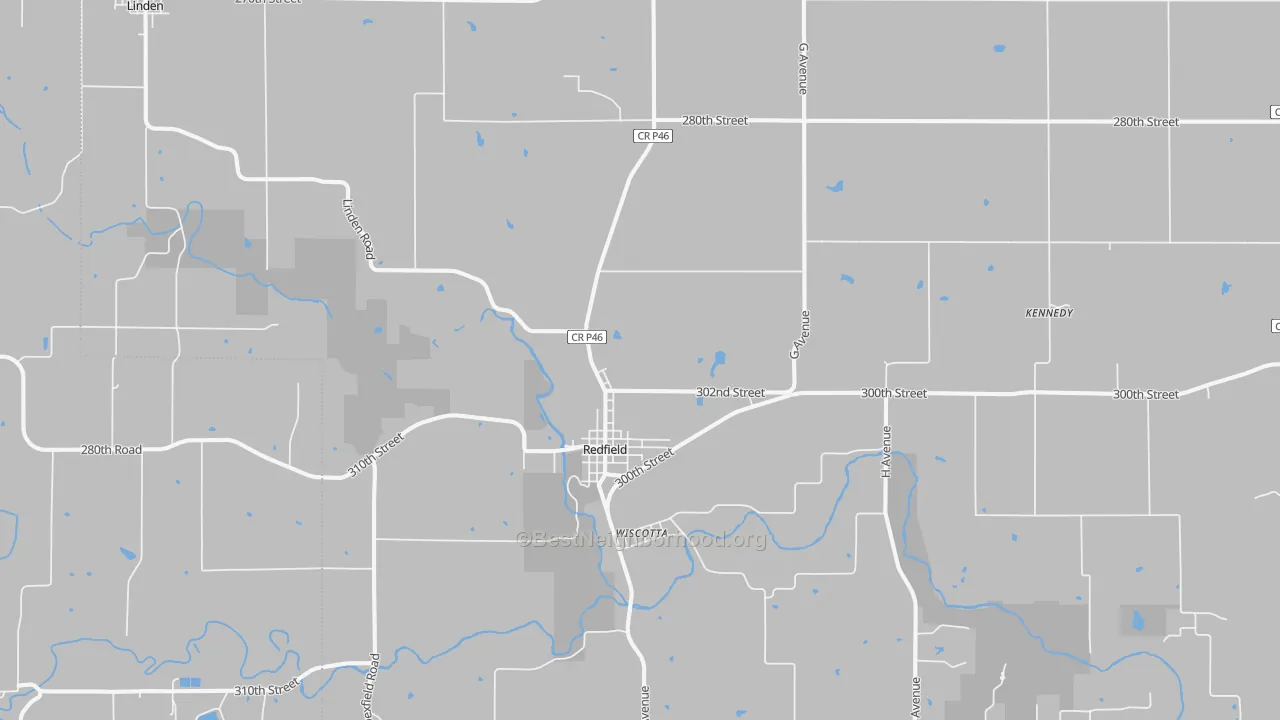 Transit Grade map of Redfield, IA