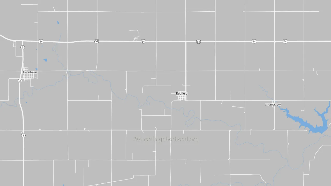 Transit Grade map of Redfield, KS