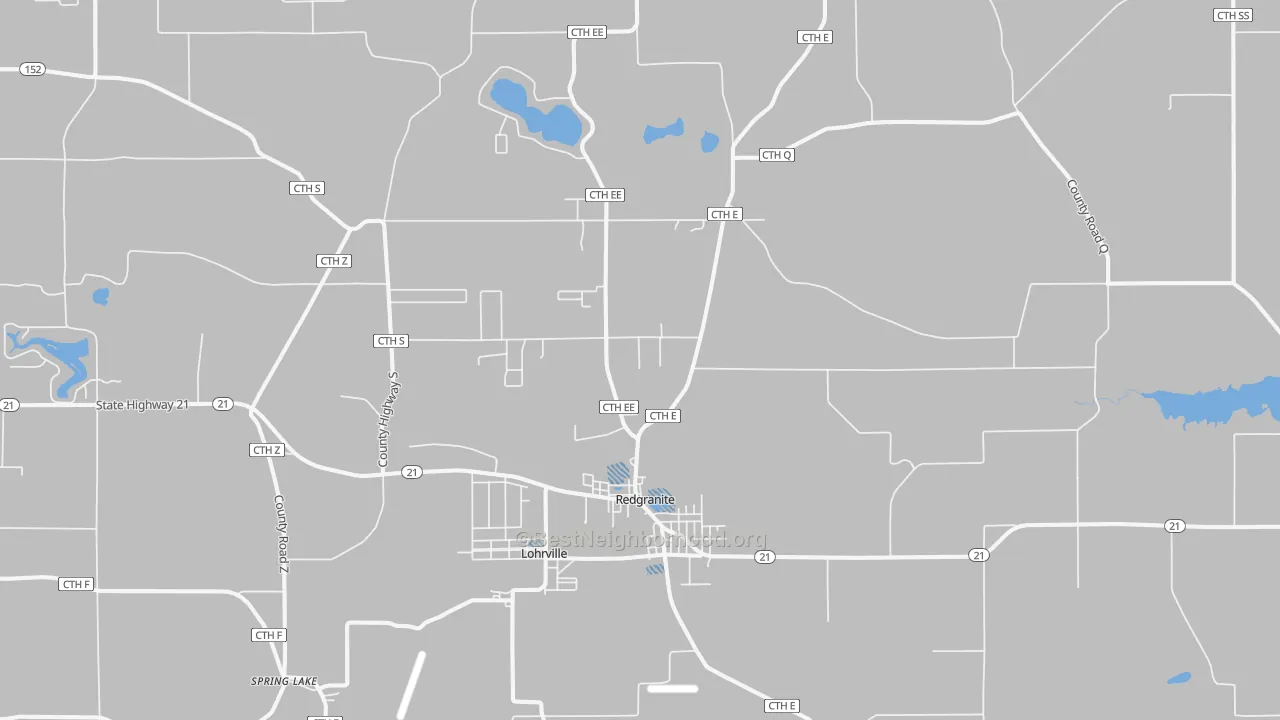 Transit Grade map of Redgranite, WI