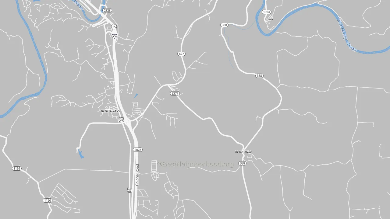 Transit Grade map of Redhouse, KY