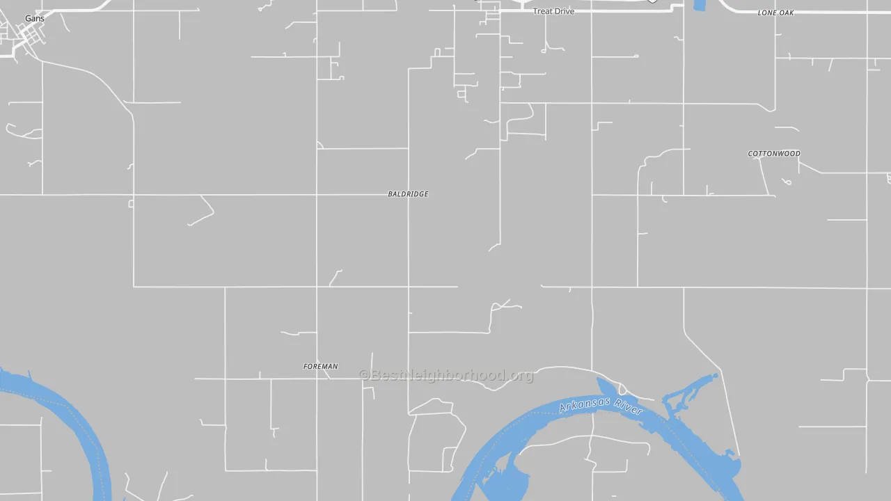 Transit Grade map of Redland, OK