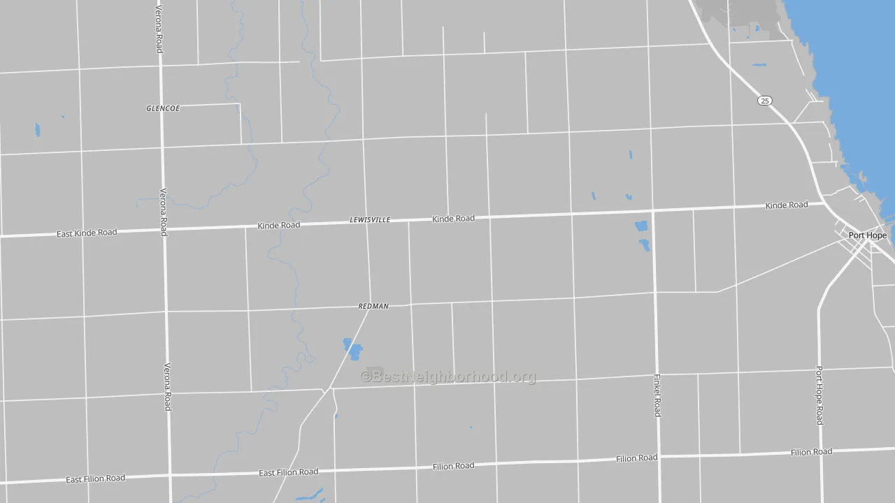 Transit Grade map of Redman, MI
