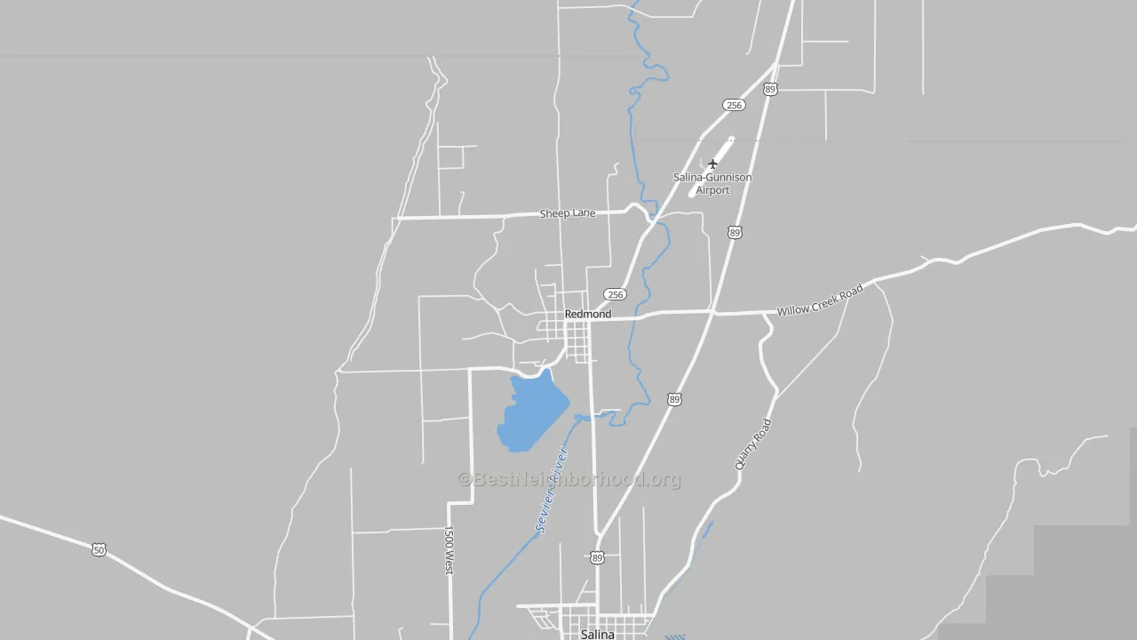 Transit Grade map of Redmond, UT