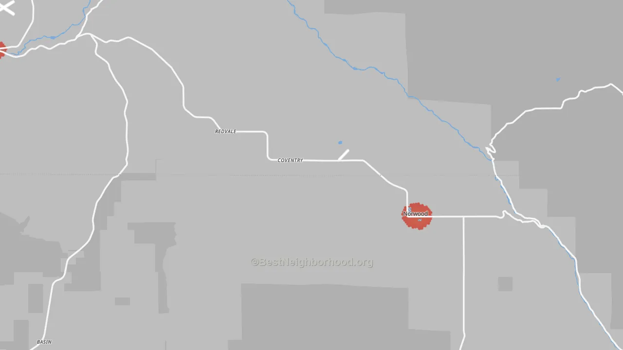 Transit Grade map of Redvale, CO