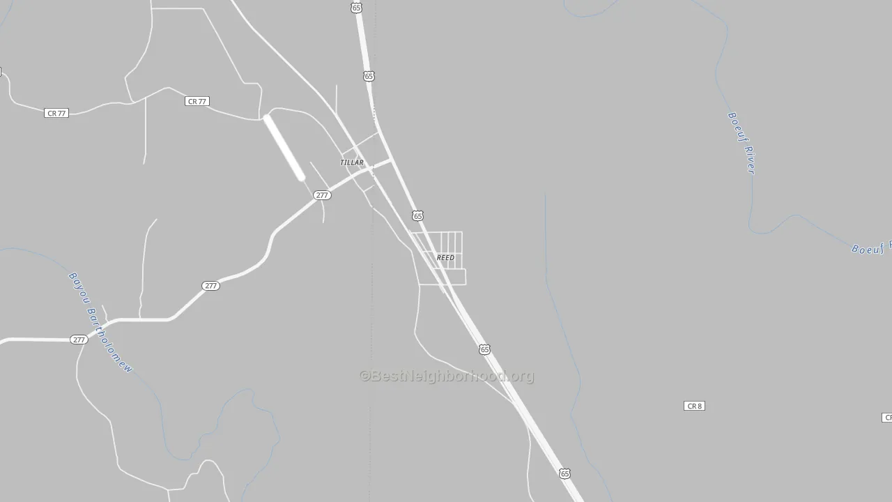 Transit Grade map of Reed, AR