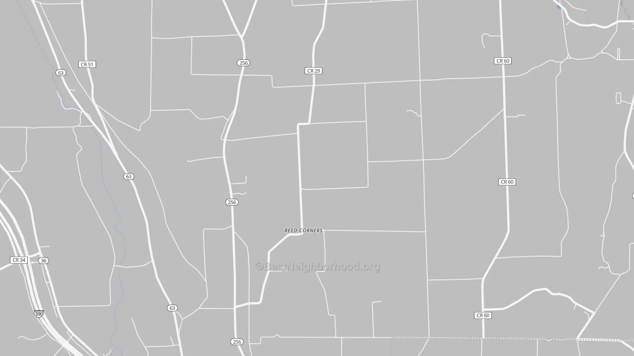 Transit Grade map of Reed Corners, NY