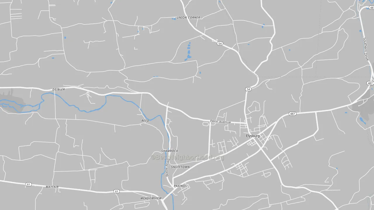 Transit Grade map of Reed, PA