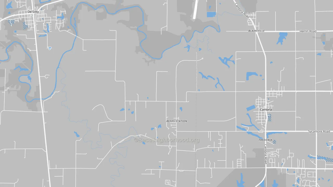 Transit Grade map of Reeds Station, IL