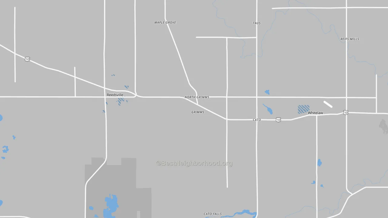 Transit Grade map of Reedsville, WI